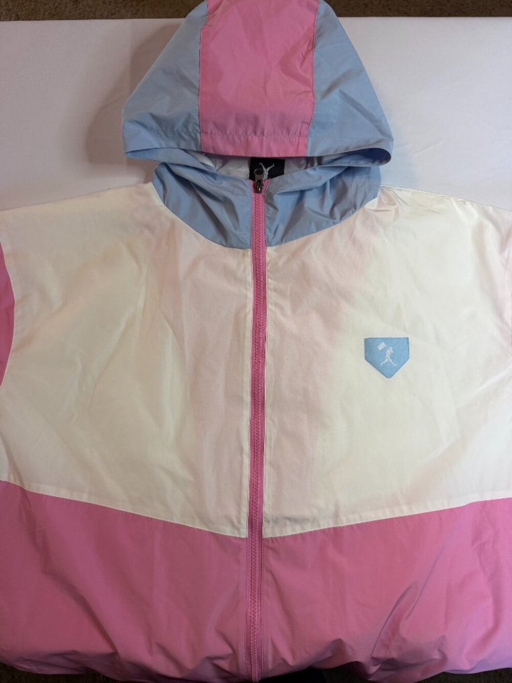 Men's Baseballism "Shutout" Retro Cotton Candy Colorblock Windbreaker Jacket